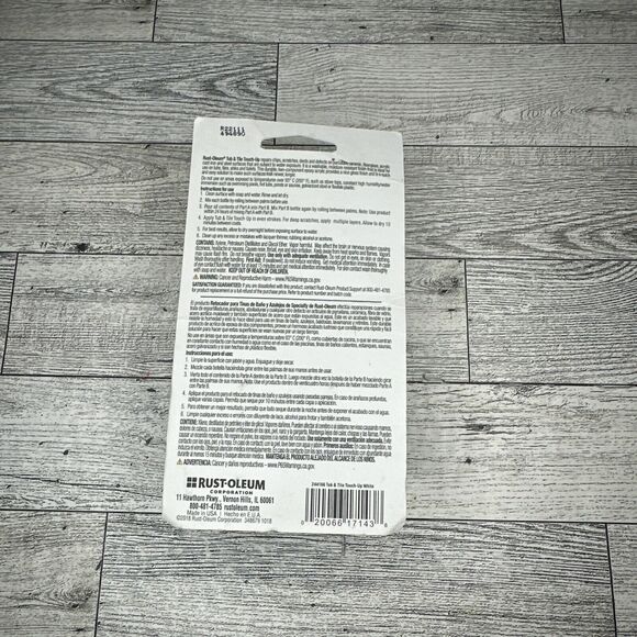 Touch Up Tub/Tile Kit, 2-Part, White 244166 - Picture 2 of 3